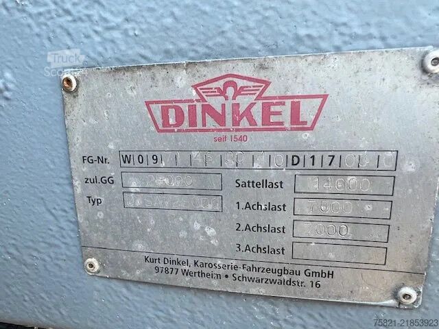 Standard-SZM Mercedes-Benz Actros 1843 + Dinkel DTSAV 28000KG Dieplader