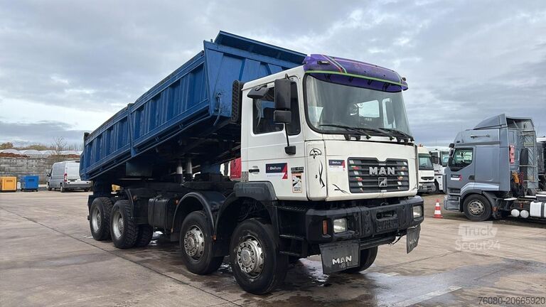 3-sidig tipp MAN 35.414 (6 CYLINDER / 8X6 / BIG AXLES / STEEL SU...