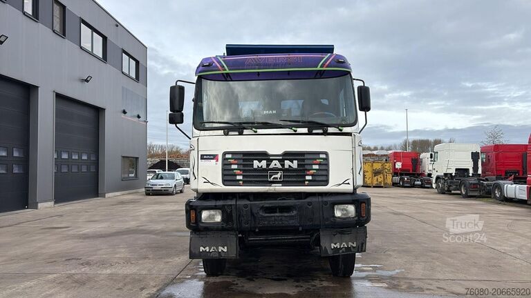 3-sidig tipp MAN 35.414 (6 CYLINDER / 8X6 / BIG AXLES / STEEL SU...