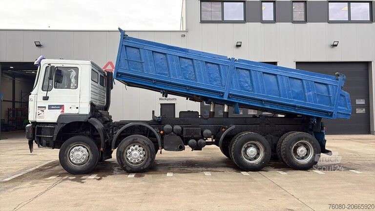 3-sidig tipp MAN 35.414 (6 CYLINDER / 8X6 / BIG AXLES / STEEL SU...