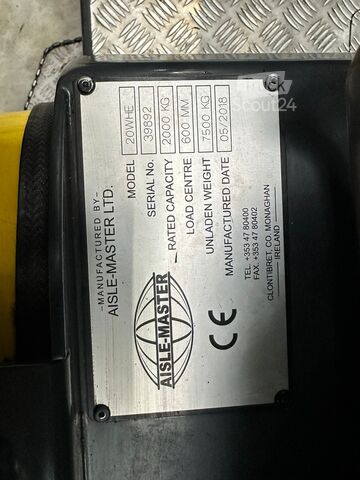 Narrow aisle forklift truck Aisle Master 20WHE/ Perfect / Only 6256 hours