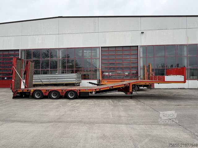 Semirimorchio ribassato Kässbohrer LB3E  3 Achs Satteltieflader, komplett überfahrbar