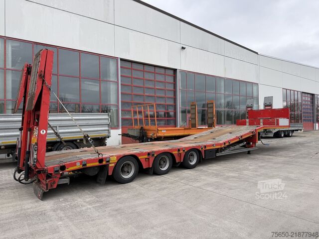 Semirimorchio ribassato Kässbohrer LB3E  3 Achs Satteltieflader, komplett überfahrbar