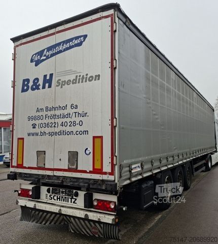 Ανοιχτό ημιρυμουλκούμενο με μουσαμά SCHMITZ CARGOBULL 3-Achs Tautliner Edscha Liftachse Lasi Code XL