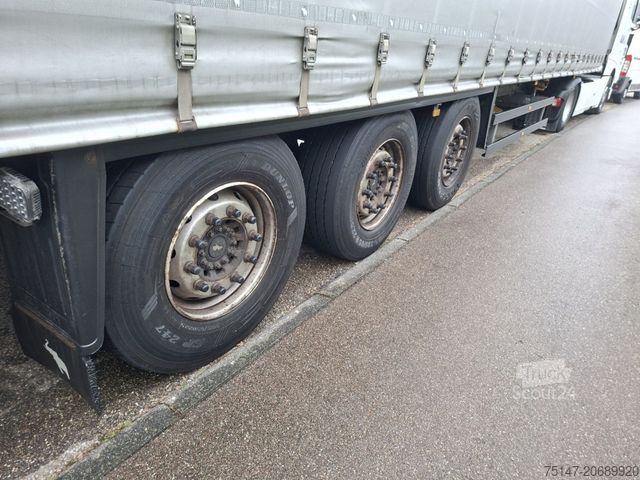 Ανοιχτό ημιρυμουλκούμενο με μουσαμά SCHMITZ CARGOBULL 3-Achs Tautliner Edscha Liftachse Lasi Code XL