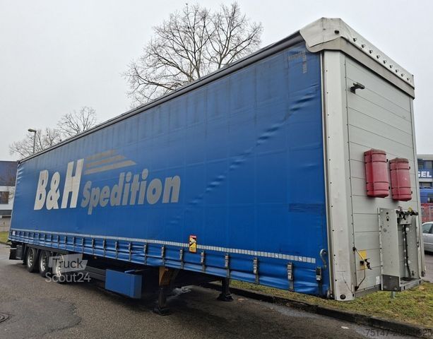 Ανοιχτό ημιρυμουλκούμενο με μουσαμά SCHMITZ CARGOBULL 3-Achs Megaliner Varios Edscha Hubdach Liftachse