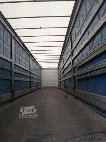 Ανοιχτό ημιρυμουλκούμενο με μουσαμά SCHMITZ CARGOBULL 3-Achs Megaliner Varios Edscha Hubdach Liftachse