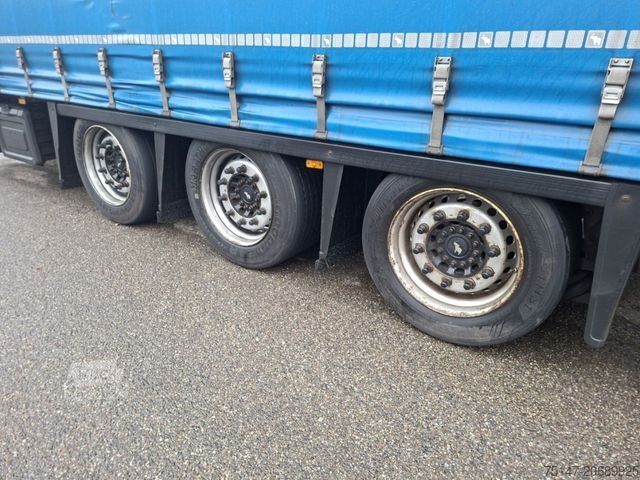 Ανοιχτό ημιρυμουλκούμενο με μουσαμά SCHMITZ CARGOBULL 3-Achs Megaliner Varios Edscha Hubdach Liftachse