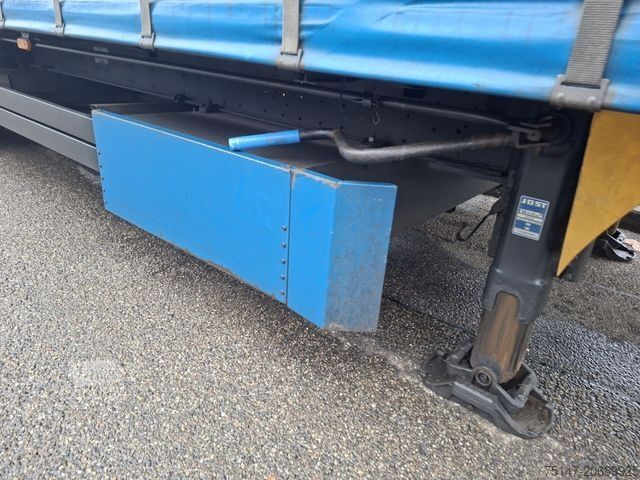 Ανοιχτό ημιρυμουλκούμενο με μουσαμά SCHMITZ CARGOBULL 3-Achs Megaliner Varios Edscha Hubdach Liftachse