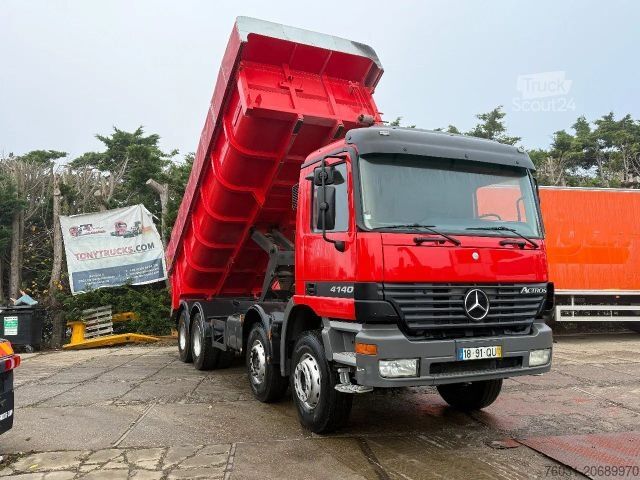 Tipper truck MERCEDES-BENZ Actros 4140 V6 8X4 Tipper Spring/Spring Man. Gea