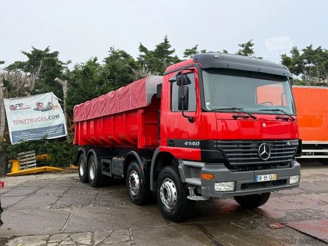 Tipper truck MERCEDES-BENZ Actros 4140 V6 8X4 Tipper Spring/Spring Man. Gea