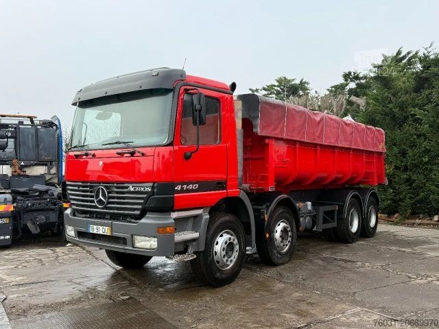 Tipper truck MERCEDES-BENZ Actros 4140 V6 8X4 Tipper Spring/Spring Man. Gea