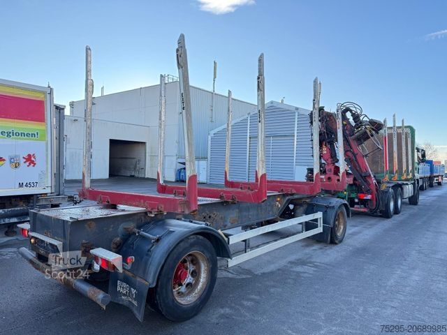 Houttransportwagen MAN TGS 26.440 6x4 Kurzholzzug Palfinger SägeGreifer