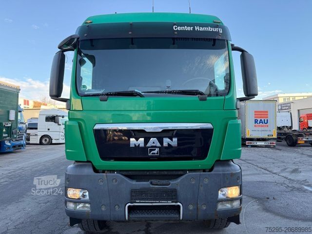 Houttransportwagen MAN TGS 26.440 6x4 Kurzholzzug Palfinger SägeGreifer