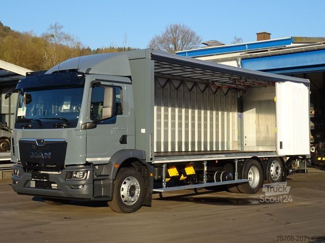 LKW mit Pritsche & Plane MAN 26.320 TGM*8m SafeServer*Lift/Lenk*2,5to LBW*NEU