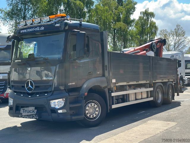 Gru montata su autocarro MERCEDES-BENZ Antos 2646 Baustoff Atlas 206.3 Lift/Lenk AHK