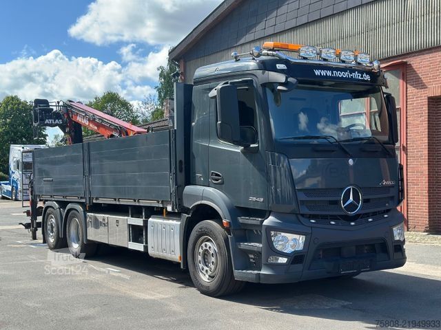 Gru montata su autocarro MERCEDES-BENZ Antos 2646 Baustoff Atlas 206.3 Lift/Lenk AHK