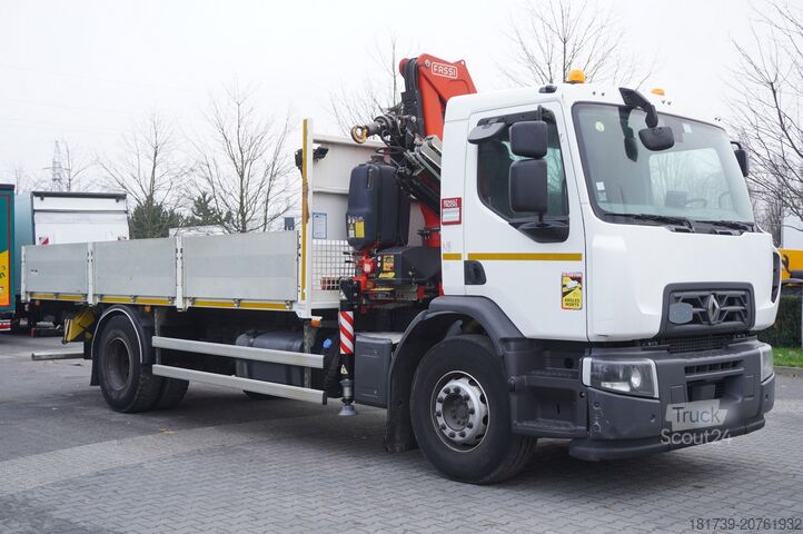 Πλατφόρμα με γερανό Renault C280 DTI 8 / FASSI crane 5.6T / 560 mth