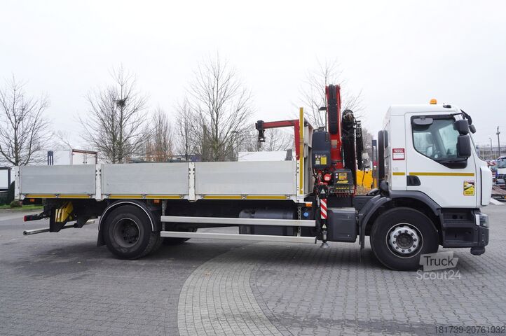 Πλατφόρμα με γερανό Renault C280 DTI 8 / FASSI crane 5.6T / 560 mth