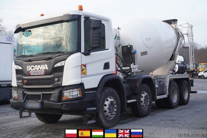 Betoniarka SCANIA P410 XT 8x4 / 80 tho. km!!! / SCHWING