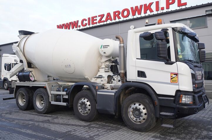 Betoniarka SCANIA P410 XT 8x4 / 80 tho. km!!! / SCHWING