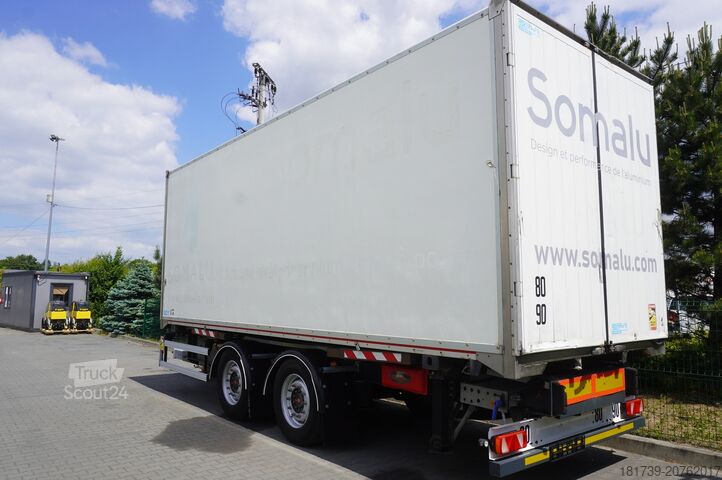 Caurbraucama konteineru piekabe Fruehauf passthrough box trailer 18 EPAL / 2021 /