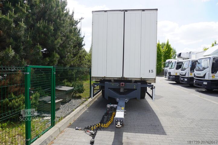 Caurbraucama konteineru piekabe Fruehauf passthrough box trailer 18 EPAL / 2021 /