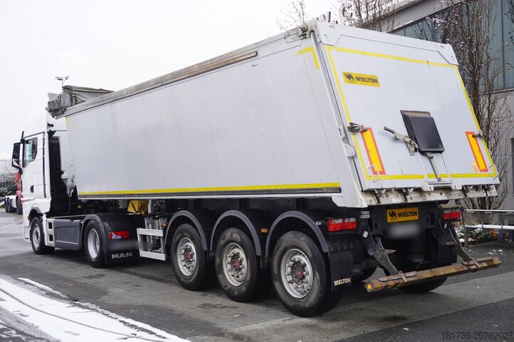 Vilcējs un pašizgāzēja puspiekabe MAN TGX 18.510 4×2 tractor unit / Sleeper ca