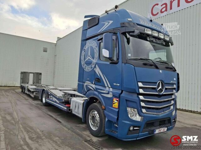Camion de transport d'automobiles Mercedes Actros 1848 Lohr LKW transporter TOP