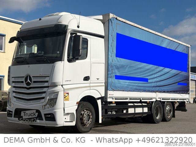 Вантажівка з платформою і тентом MERCEDES-BENZ Actros2542*E6a*Lift*Standklim*Kühlbox*Edscha*TÜV