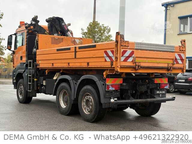 Kravas automašīnai uzstādīts celtnis MAN TGS 28400*6x4*HIAB*Klima*3Seitenkipper*Lenk+Lift