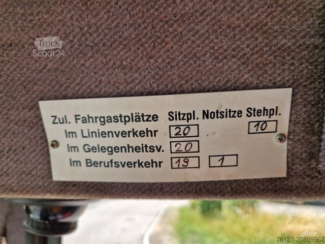 Minibus MERCEDES-BENZ Ernst Auwärter Teamstar Vario 814 H Kennzeichen