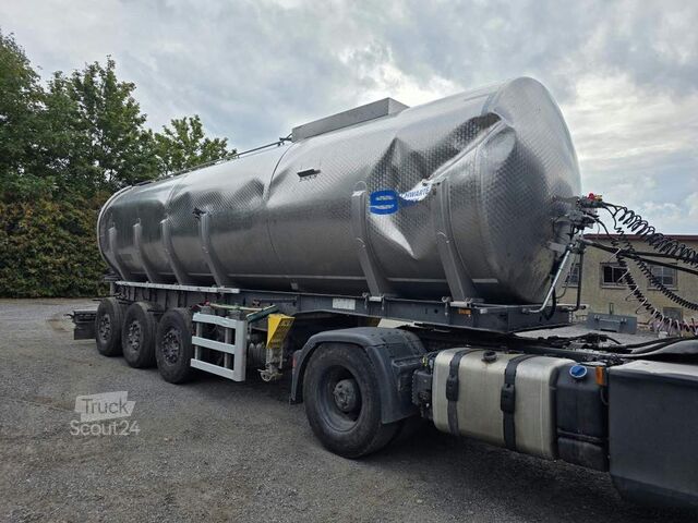 Tanksemihenger D-TEC Jansky Schwarte TSA, Edelstahl, 30.000 L,Unfall