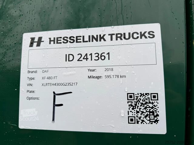 Standard-SZM DAF XF 480 SSC Super Space Hydraulic Standairco 595...