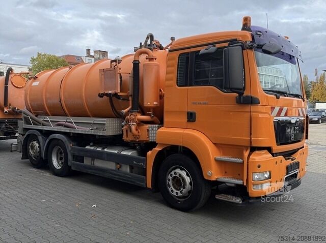 Vakuuma autocisterna man TGX 26.360 6X2 Saugwagen 13.000l KONPLETZUG