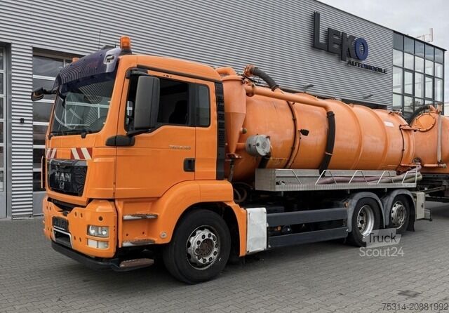 Vakuuma autocisterna man TGX 26.360 6X2 Saugwagen 13.000l KONPLETZUG