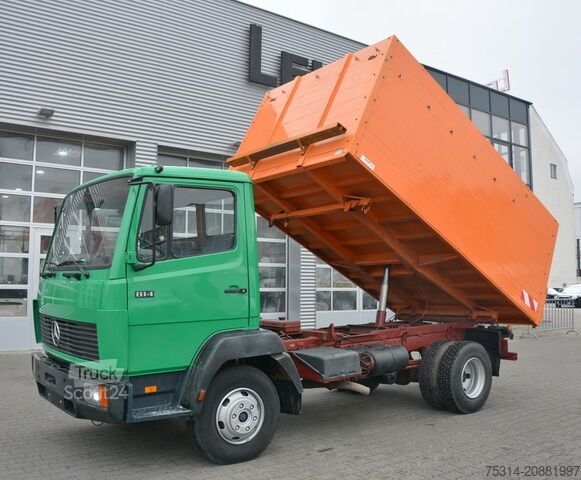 Kravas mikroautobuss ar pašizgāzēju mercedes-benz 814d Dreiseitenkipper