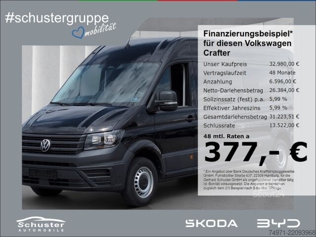 Panelová dodávka VW Crafter Kasten 35 lang+hoch*R-Kam digCockp Klima