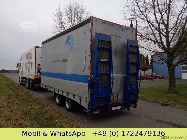 Prikolica z nizko platformo BLOMENRÖHR TIEFLADER mit Schiebeplane