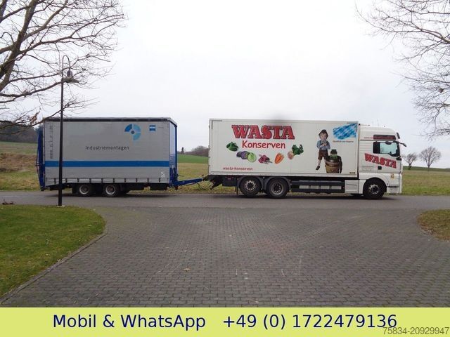 Prikolica z nizko platformo BLOMENRÖHR TIEFLADER mit Schiebeplane