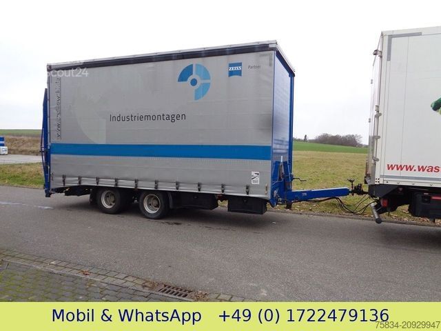 Prikolica z nizko platformo BLOMENRÖHR TIEFLADER mit Schiebeplane