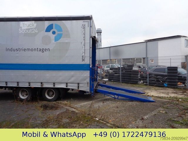 Prikolica z nizko platformo BLOMENRÖHR TIEFLADER mit Schiebeplane