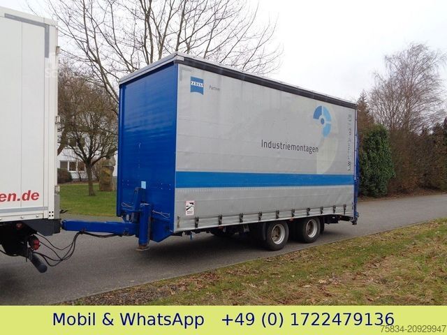 Prikolica z nizko platformo BLOMENRÖHR TIEFLADER mit Schiebeplane