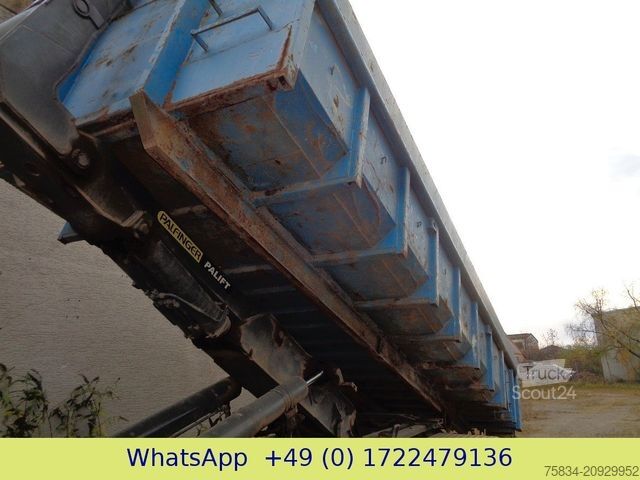 Camión portacontenedores de gancho VOLVO FM/FH 440, PALFINGER, 8x4, BLATTFEDERUNG