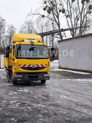 Fourgon pick-up RENAULT MIDLUM 220 DXI HIAB KRAN TÜV 07 / 2026