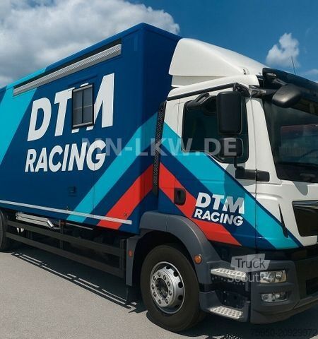 Camion caisson MAN TGM 18.290 KOFFER RENNSPORT WOHNABTEIL LBW 3t