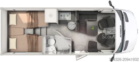 Caravana semiintegrada Hymer/Eriba B-Klasse MC T 600 Autark