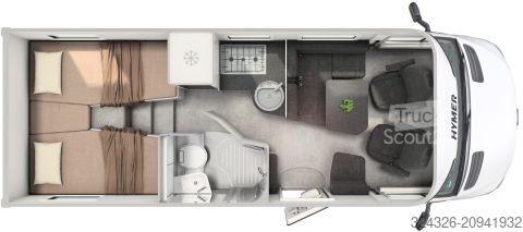Caravana semiintegrada Hymer/Eriba B-Klasse MC T 600 Autark