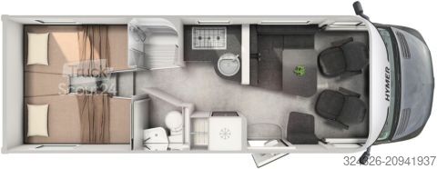 Camper semintegrato Hymer/Eriba B-Klasse ML T 780 BlackLine Arktis