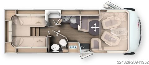 Integraal camper Carthago C2-tourer I 145 RB-LE comfort 4.2t MB*Automatik*170PS